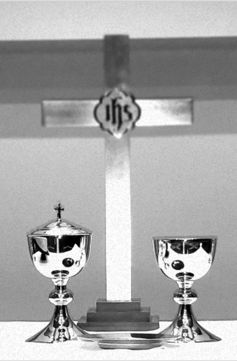 Communion Cross Closeup Holga